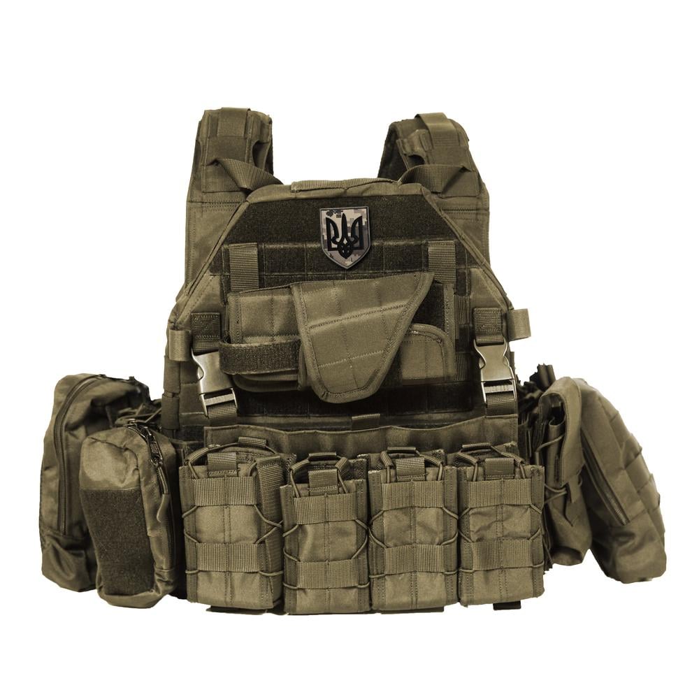 Набор шевронов на липучке Тризуб Украины 8х10 см 2 шт. Черный на пикселе (26907) - фото 8 Набор шевронов на липучке Тризуб Украины 8х10 см 2 шт. Черный на пикселе (26907) - фото 8