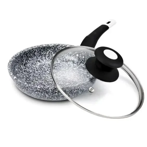 Сковорода с крышкой Unique UN-5114 22 см Светлый гранит (1751079046)