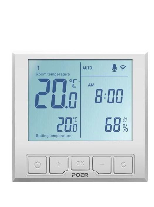 Термостат WiFi для котла Poer PTC20 с LCD дисплеем