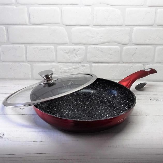 Сковорода индукционное дно Edenberg EB-3336 с антипригарным мраморным покрытием 20 см (2530554822) - фото 4