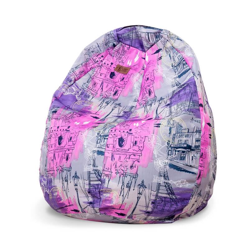 Кресло-мешок SanchoBAG Груша S 90x60 см Принт 504 (kmg1003-1-S-2)