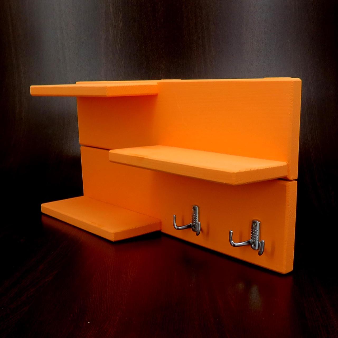 Полка для ванной из дерева Кассель Грейпфрут (ВНП/001454)