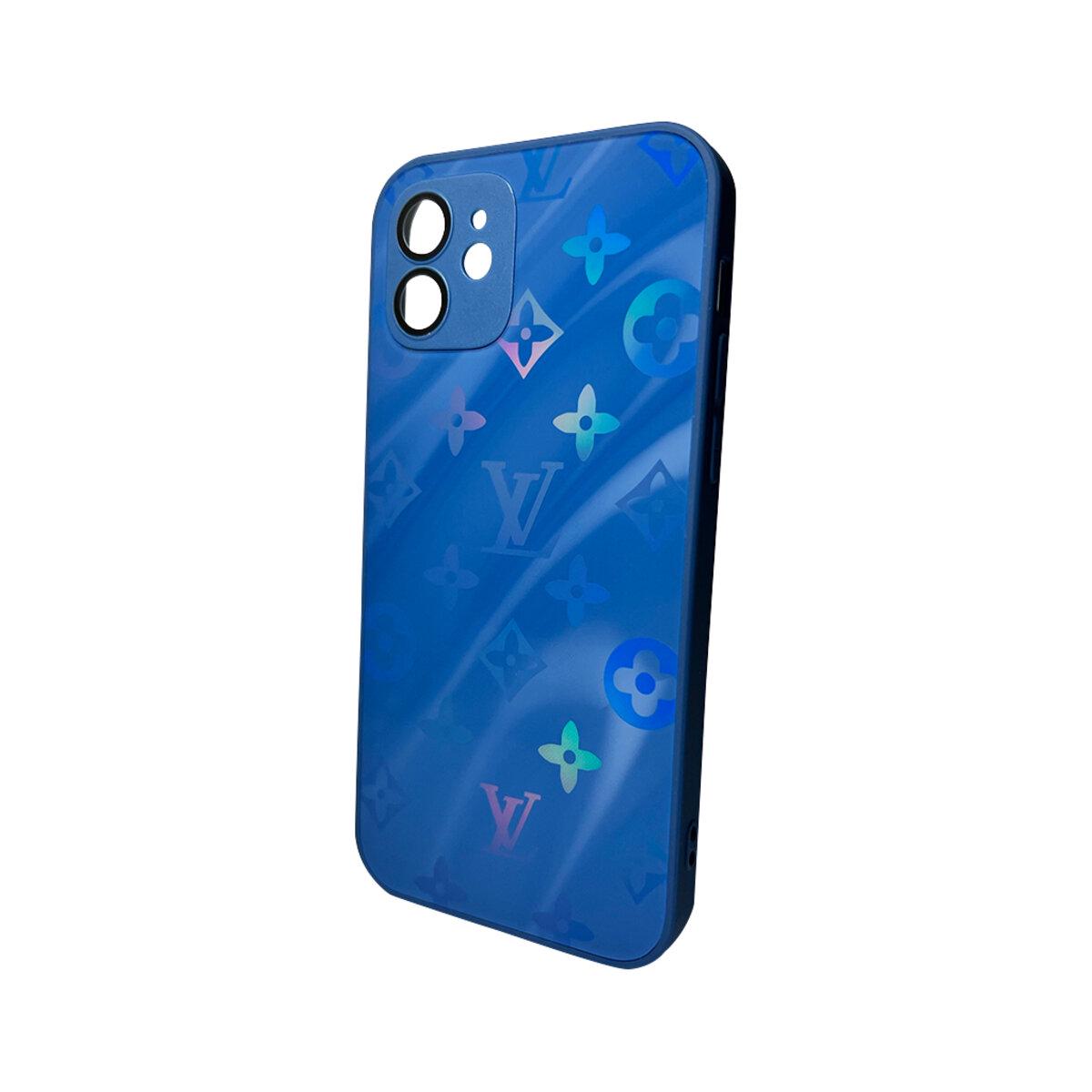 Противоударный чехол для Apple iPhone 14 AG Glass Gradient Frame Navy Blue