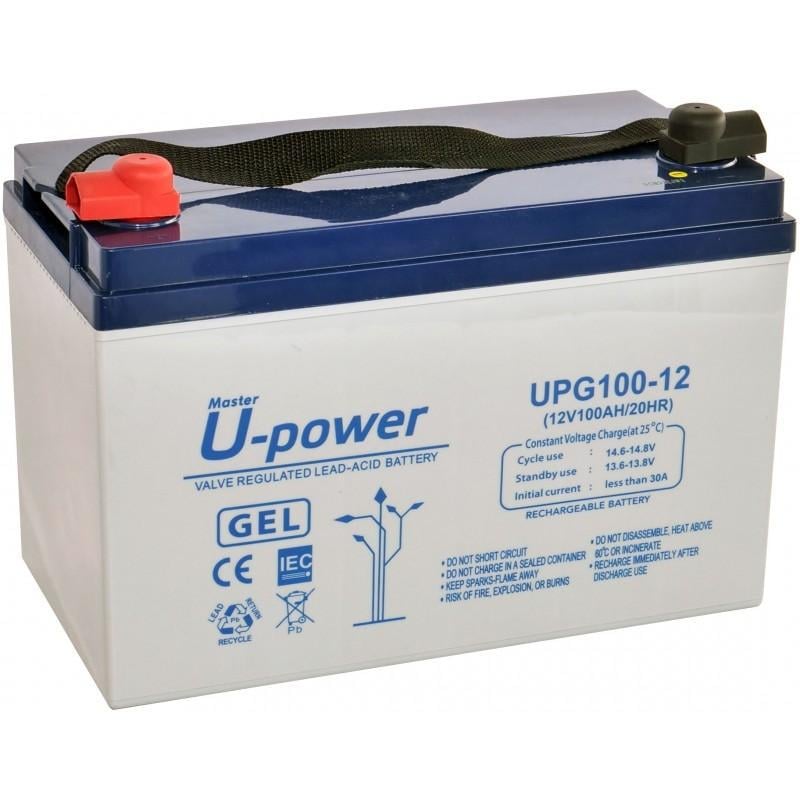 Аккумулятор гелевой U-power GEL Аз UPG100-12 100 Ah (157800) - фото 1