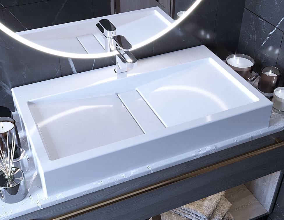 Умывальник накладной Luxor Milenium 80 см (691)