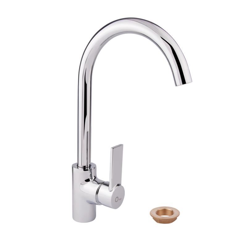 Кухонный смеситель однорычажный Q-tap Form QTFORMCRM007F Хром (48125)