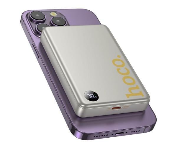 Повебанк Hoco Q34 Clever PD20W magnetic with digital display 10000mAh Titanium