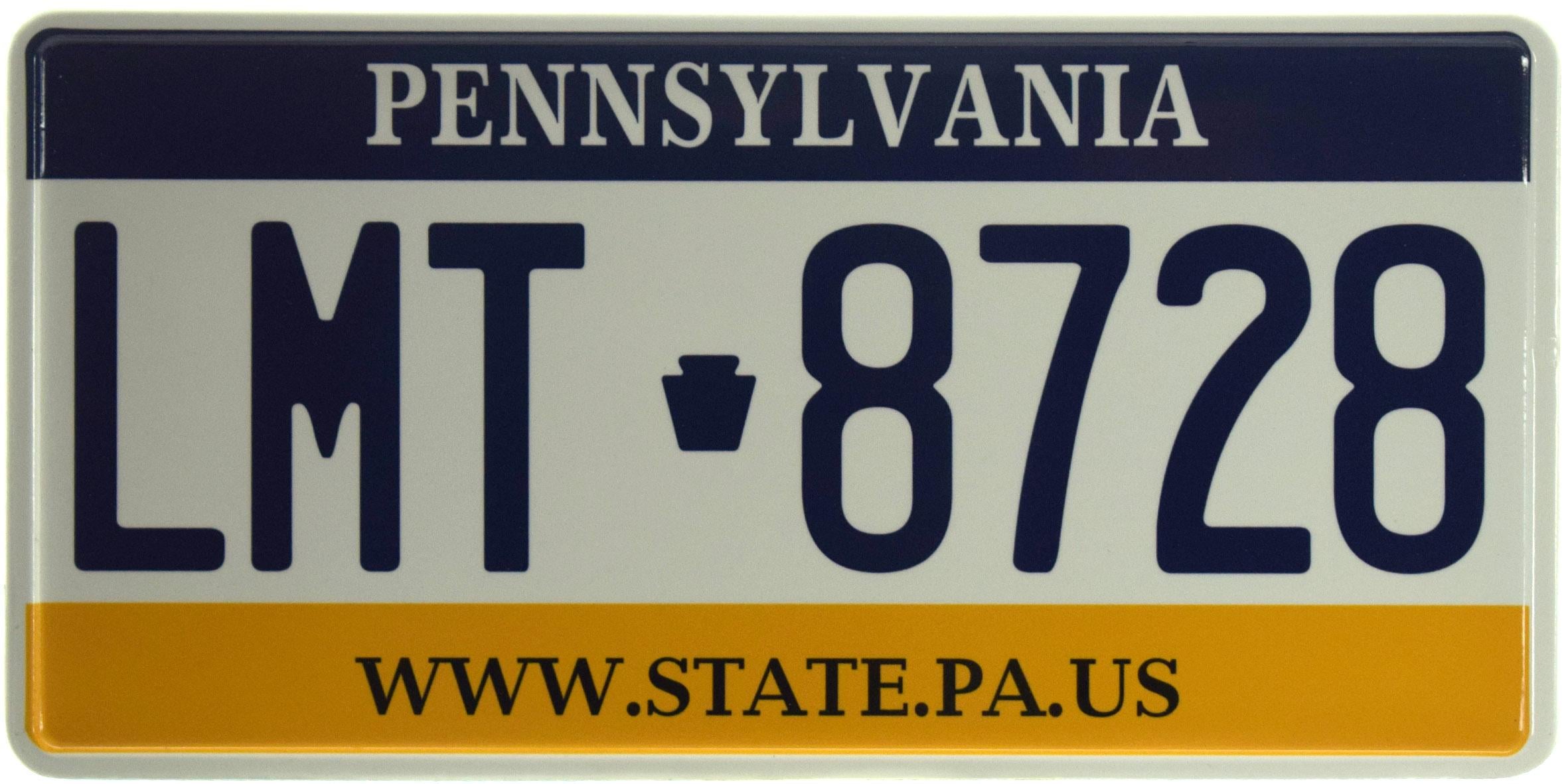 Табличка металлическая "Pennsylvania LMT 8728" 15x30 см (ms-103741)