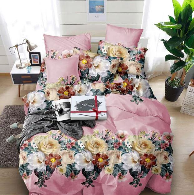 Комплект постільної білизни Мальва Бязь двоспальний 180x220 см 50х70 см/2 шт. (Н1057)