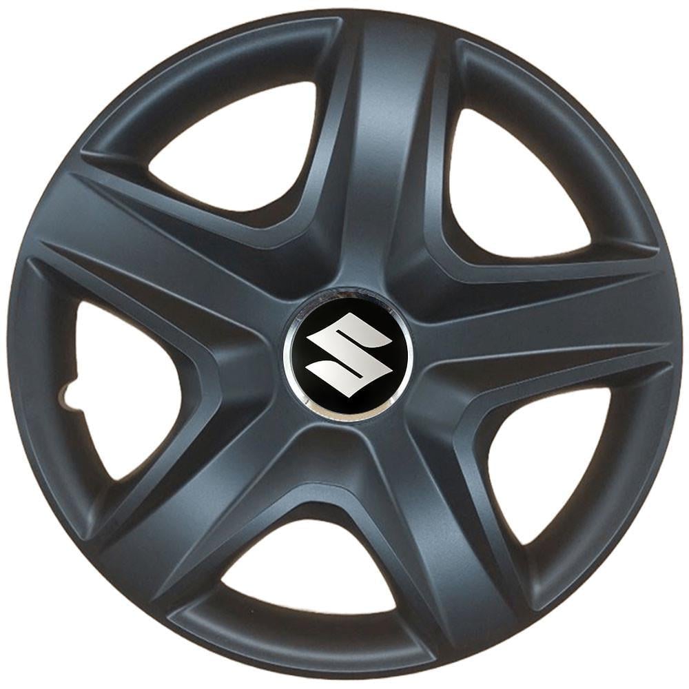 Комплект колпаков SJS R15 для Suzuki 340 4 шт. Черный (108289)