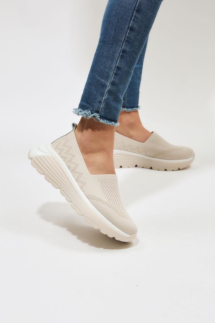 Слипоны женские ALLSY р. 36 Бежевый (195540) - фото 5