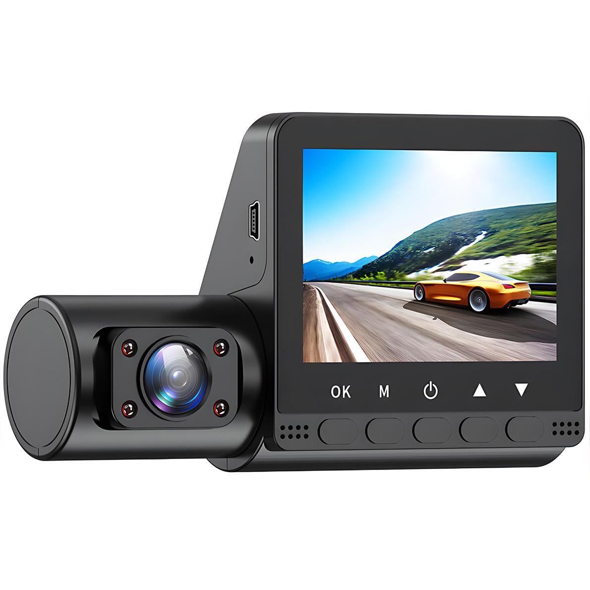 Видеорегистратор автомобильный Podofo W8109 3 камеры Black (18695)