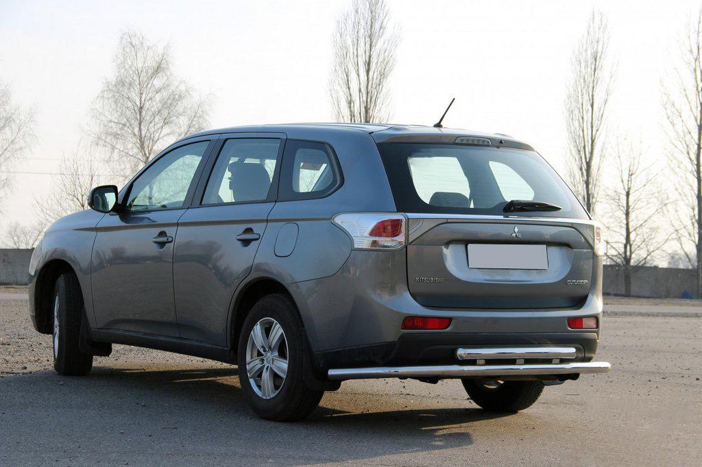Задняя дуга AK004 CAN для Mitsubishi Outlander 2012-2021 гг. нержавеющая сталь Хром