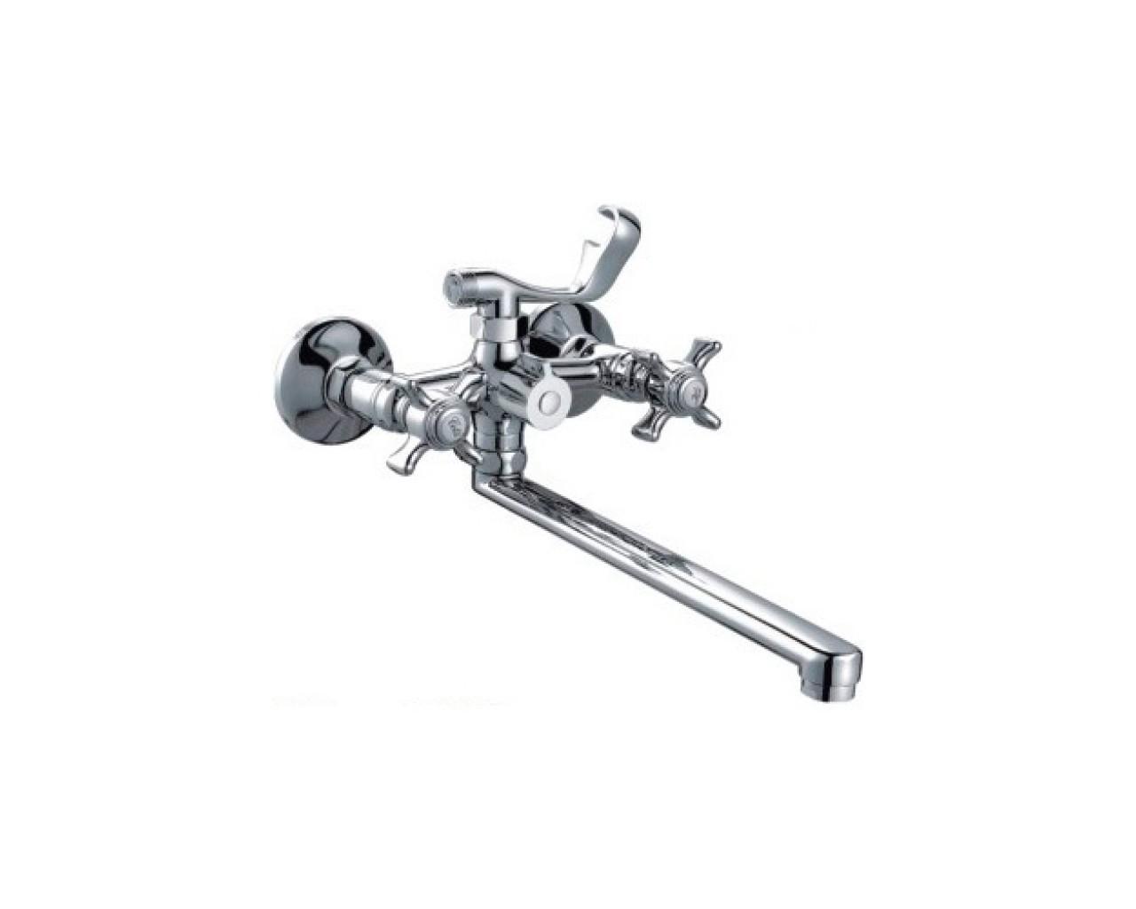 Смеситель для ванны Frap H24 F2224 1033913 двухвентильный Хром (102137)