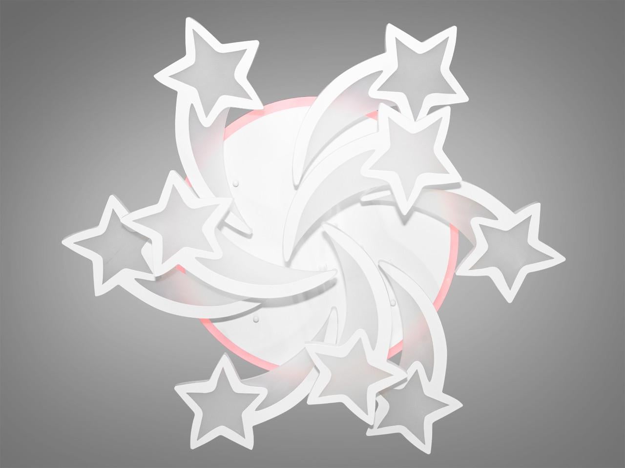 Люстра в детскую комнату с ночником 8163-6+3WH-LS на 21 м2 150W Белый (1734207279)