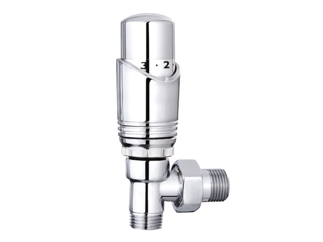 Кран термостатический Aqua-World с угловой головкой 1/2 ЗВ Хром