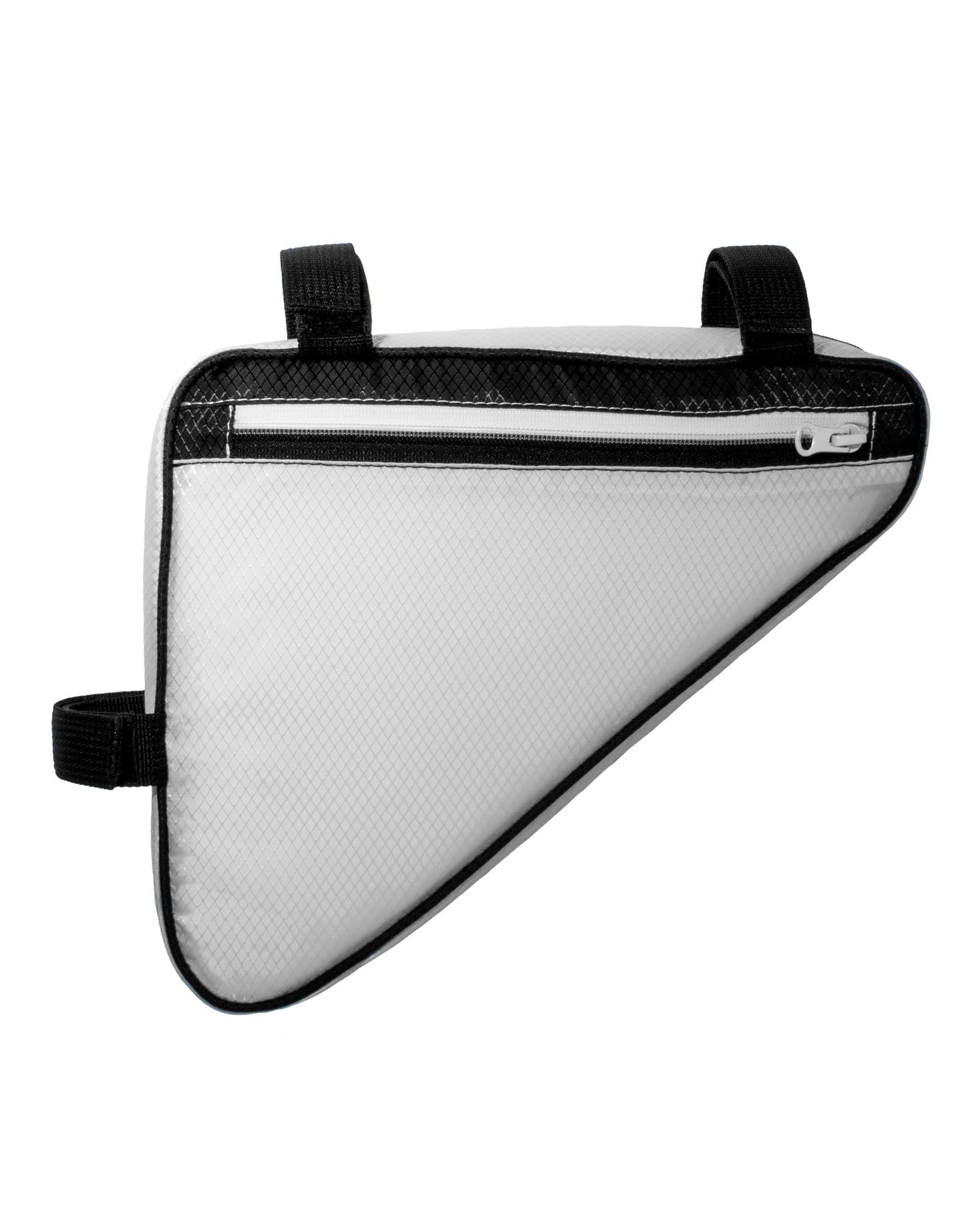 Велосумка під раму Surikat Triangle Bag Ripstop Біло-чорний (13273)