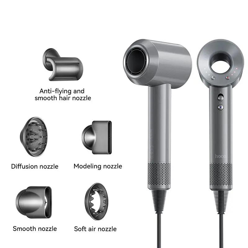 Фен для волос Hoco Wave high-speed negative ion hair care hair dryer DAR31 1500 Вт Серый - фото 3