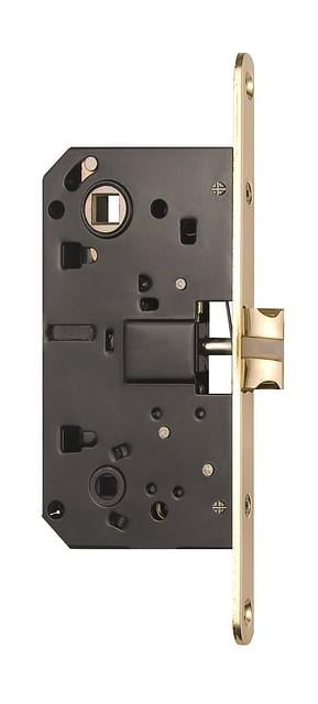 Врізний міжкімнатний замок WC Siba 10590/P-50 мм Латунь полірована (10590/P PB)