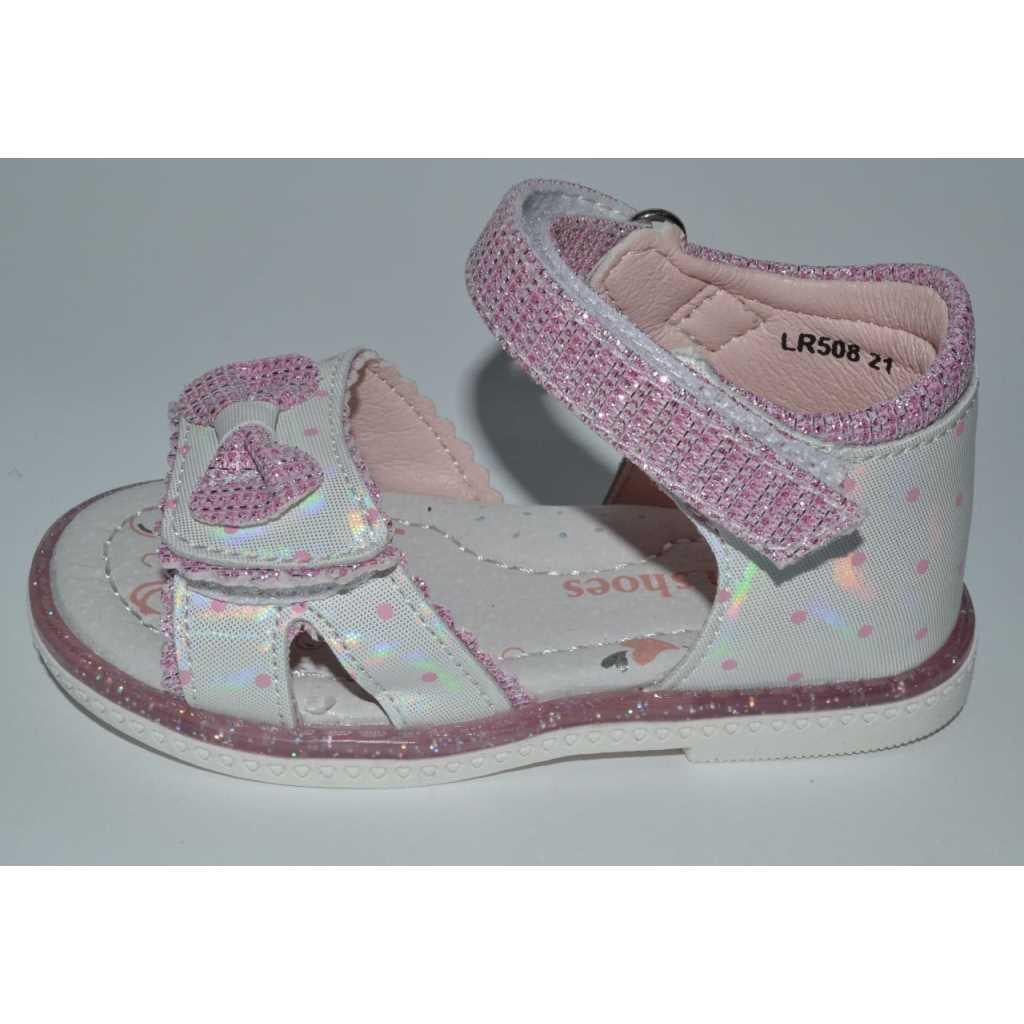 Босоножки для девочки Lilin Shoes 109-50-84 р. 21 13,7 см Белый