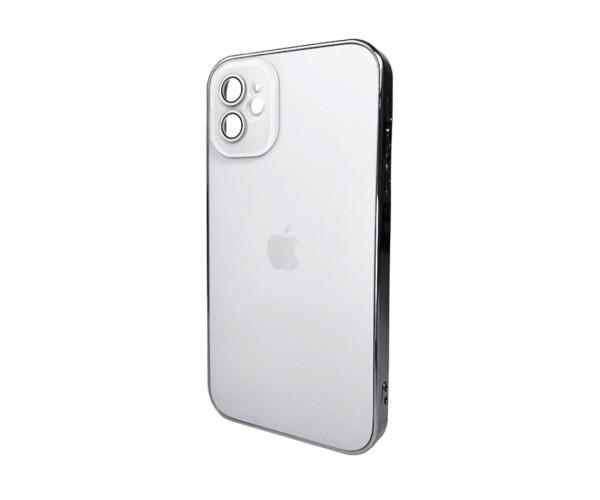 Чохол - накладка AG Glass Sapphire Frame MagSafe для iPhone 12 White