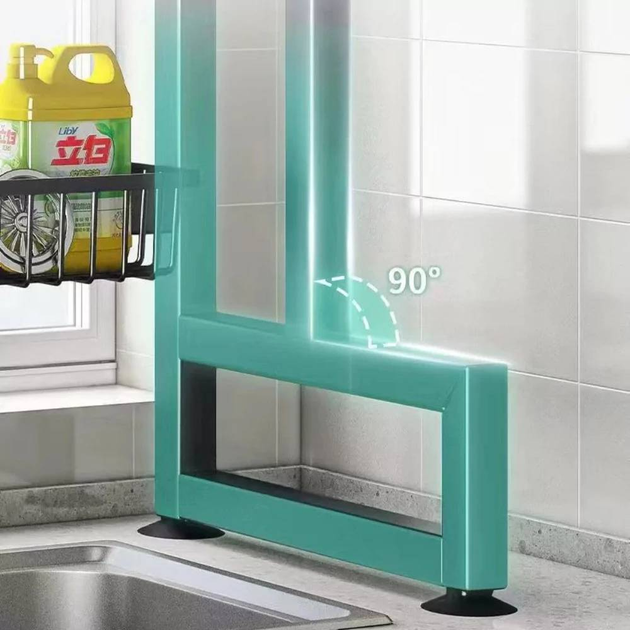 Органайзер двухъярусный для сушки и хранения посуды со шкафчиком над раковиной 65 см - фото 7 Органайзер двухъярусный для сушки и хранения посуды со шкафчиком над раковиной 65 см - фото 7