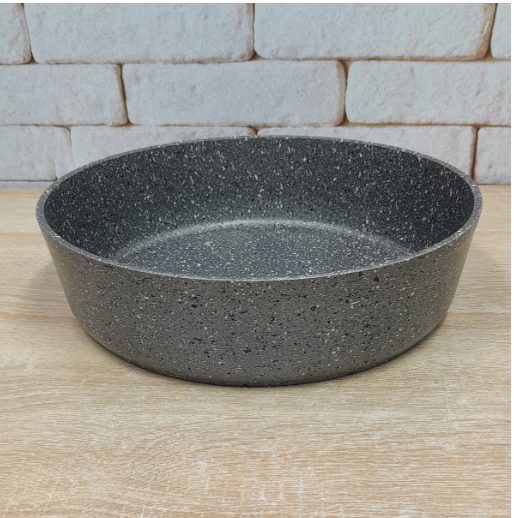 Деко для запікання OMS з литого алюмінію з гранітним покриттям 24 см Сірий (3411-24grey) - фото 5