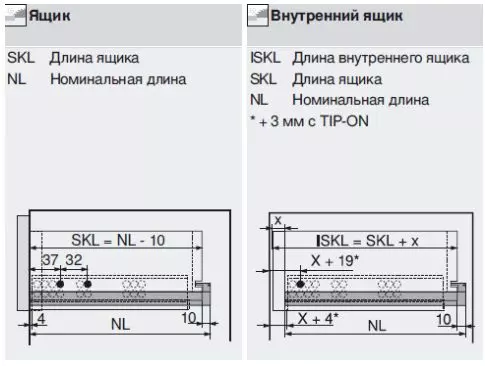 Направляющие Blum L 270 мм Tandem plus Blumotion полного выдвижения с доводчиком - фото 5