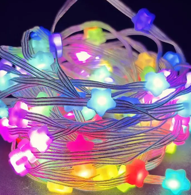 Гирлянда умная светодиодная Звездочки USB музыкальная 33LED 5 м Multi (99296342) - фото 3