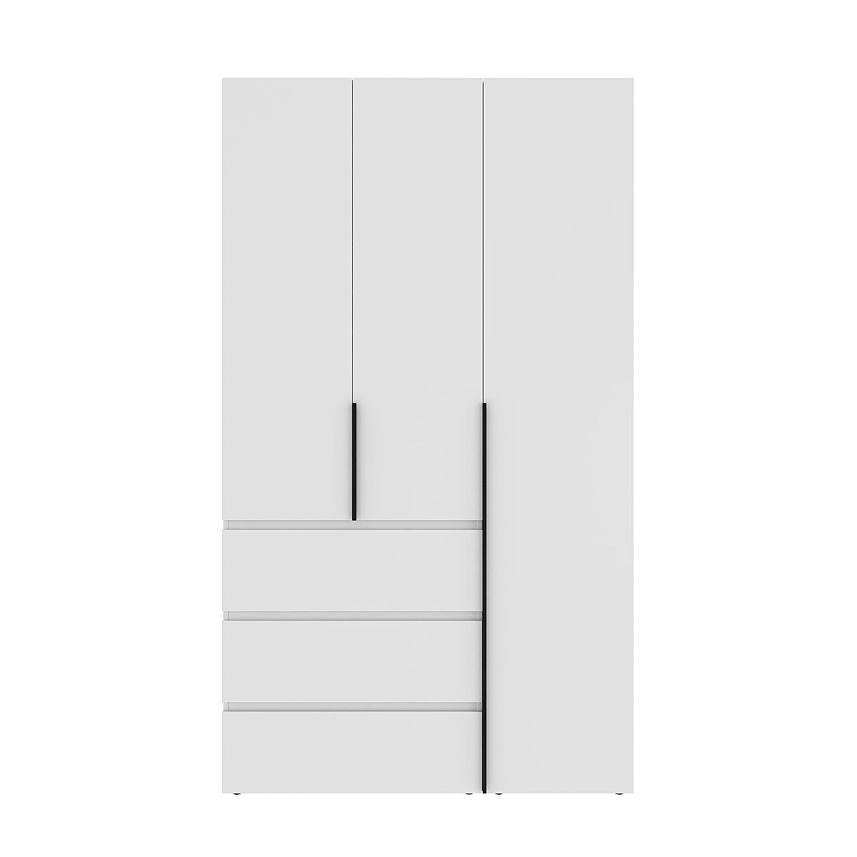 Шкаф распашной комбинированный ART IN HEAD №2 Light 1200x500x2200 мм Белый бриллиант (GALTK021000000) - фото 1