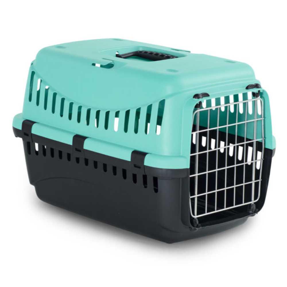 Переноска для животных Bergamo Gipsy 1 Small металлическая дверца 46x31x32 см Голубой