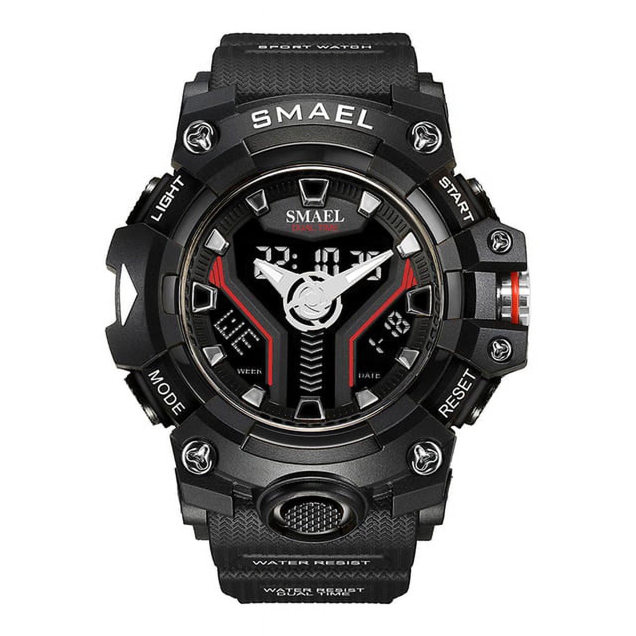Часы наручные Smael 8075 с двойным дисплеем Black (17782)