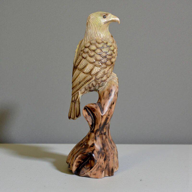 Статуетка різьблена Giorgio Butnari Сокіл K-69 тікове дерево 48х26 см