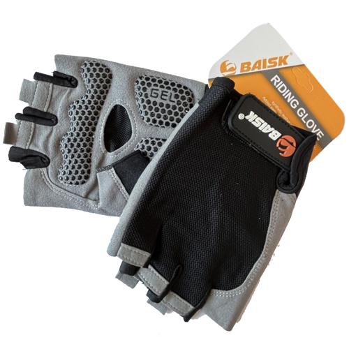 Велоперчатки беспалые Baisk BSK-606 Riding Glove XL Black/Grey (11314397)