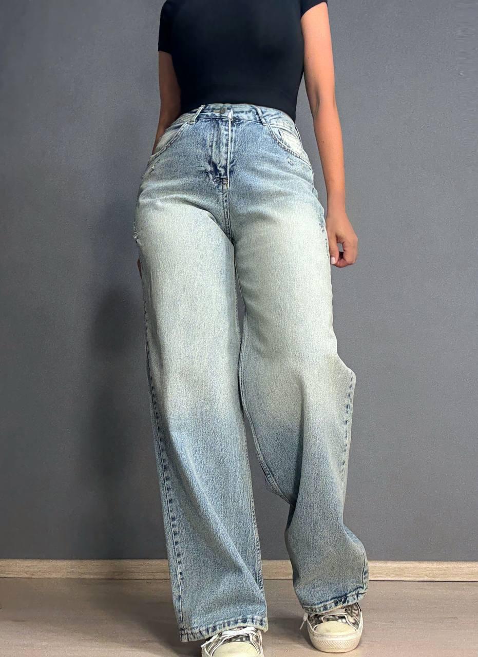 Джинси жіночі I8 51777 BAGGY широкі рвані р. 26 Блакитний (1973) - фото 6 Джинси жіночі I8 51777 BAGGY широкі рвані р. 26 Блакитний (1973) - фото 6