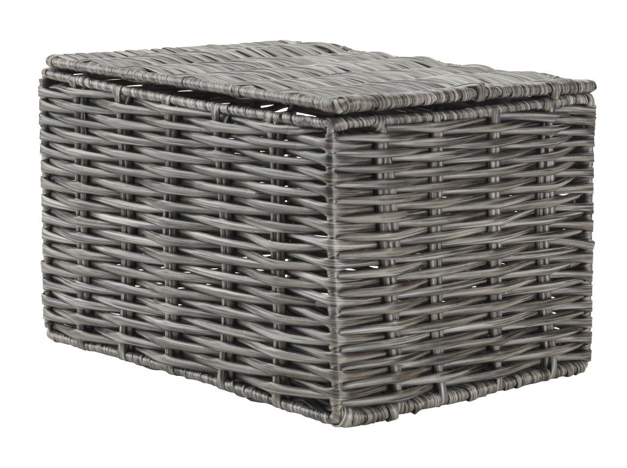 Коробка плетеная Metrot 16x20x13 см Серый