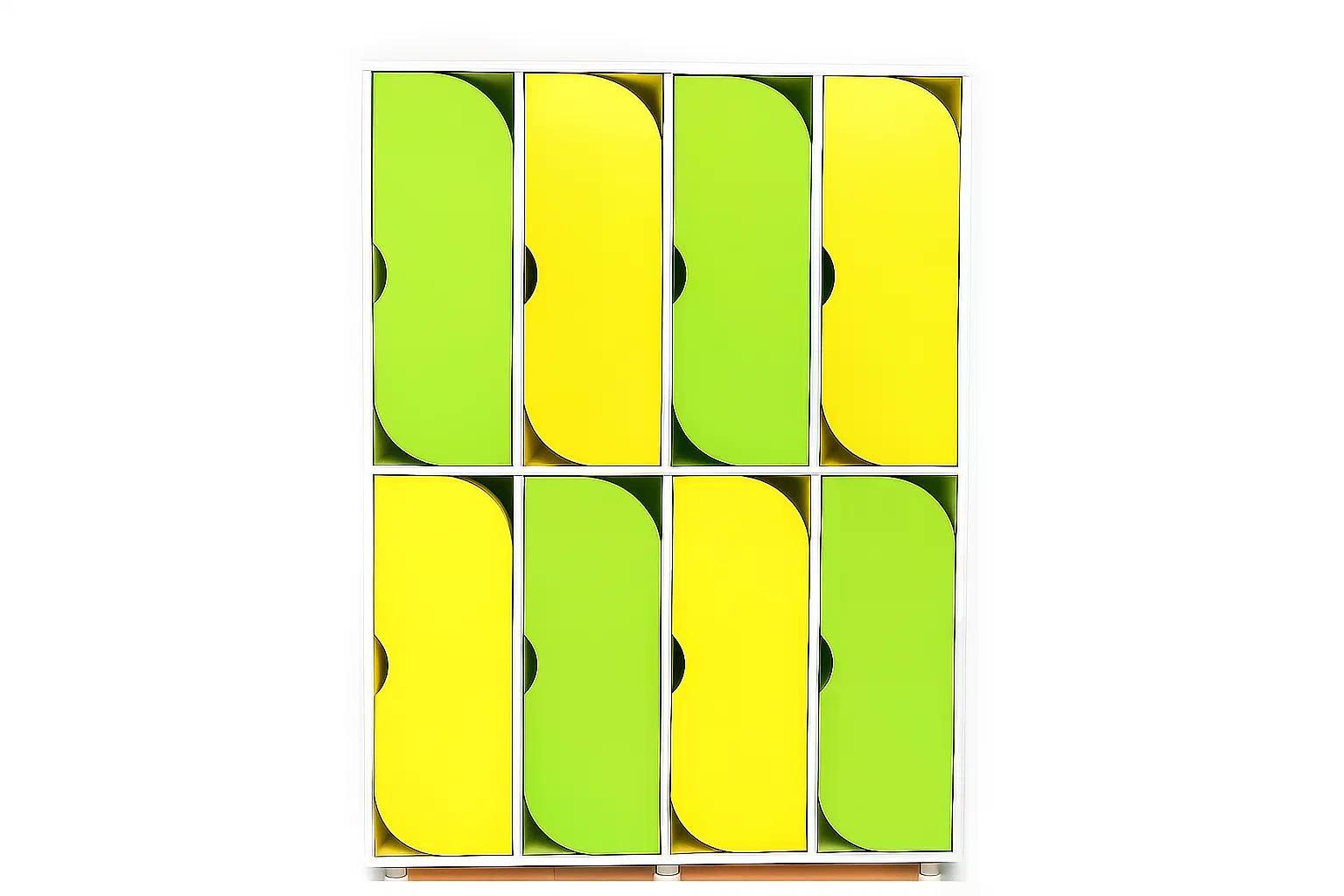 Шафа 6-секцій DS-54 Жовтий/Лайм