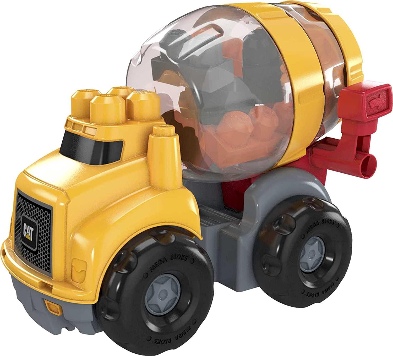 Конструктор Бетономешалка Мега Блокс Mega Bloks CAT Cement Mixer 9 деталей (GFG11) - фото 4