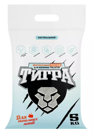 Пісок бентонітовий Тигра фракція 0,1-1 мм 5 кг (00-00029121) Пісок бентонітовий Тигра фракція 0,1-1 мм 5 кг (00-00029121)