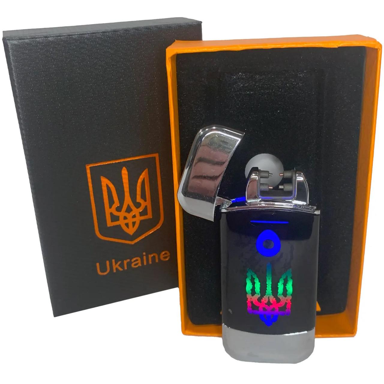 Запальничка дугова LIGHTER HL-439 електроімпульсна з USB-зарядкою Срібний
