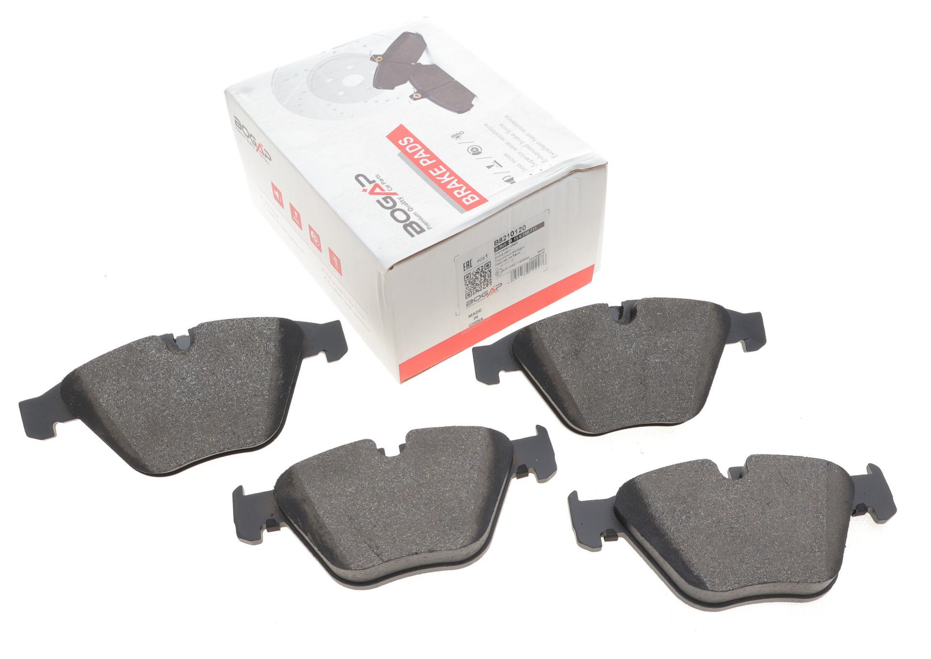 Тормозные колодки передние BOGAP для BMW 3 E90-93/F30/F80 04-/5 E60-61/6 E63-64/7 E65-67 01-10/X1/Z4.