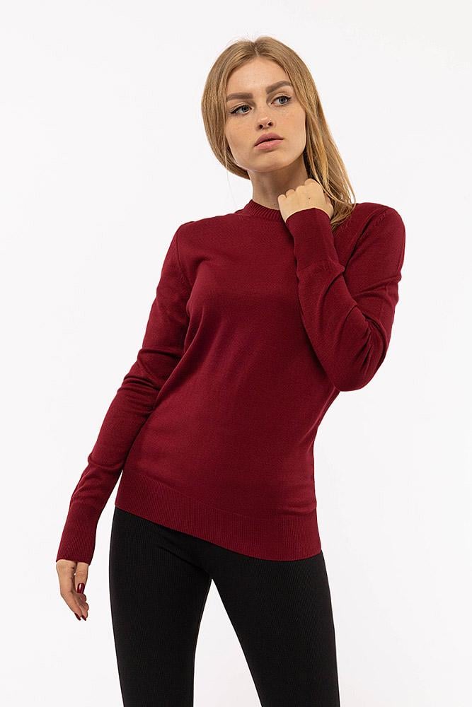 Джемпер жіночий ЦБ-00200005 р. 42 Бордовий (SKT000867374)