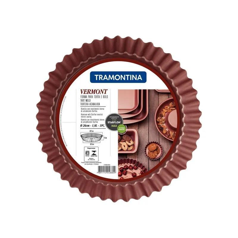 Форма для пирога Tramontina Vermont с волнистым бортом 26 см (27806/004) - фото 2 Форма для пирога Tramontina Vermont с волнистым бортом 26 см (27806/004) - фото 2