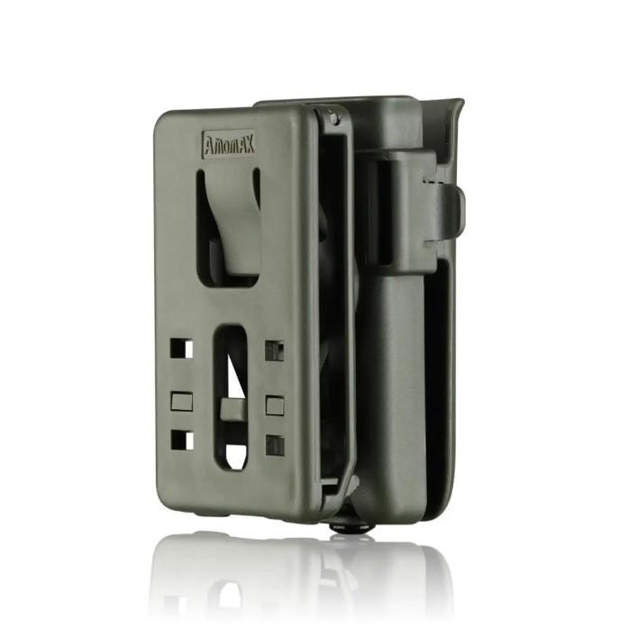 Паучер одинарный Amomax для магазинов Форт/Glock/Beretta/CZ/Sig Sauer с креплением на ремень Olive (AM-SMP-UB2OD)
