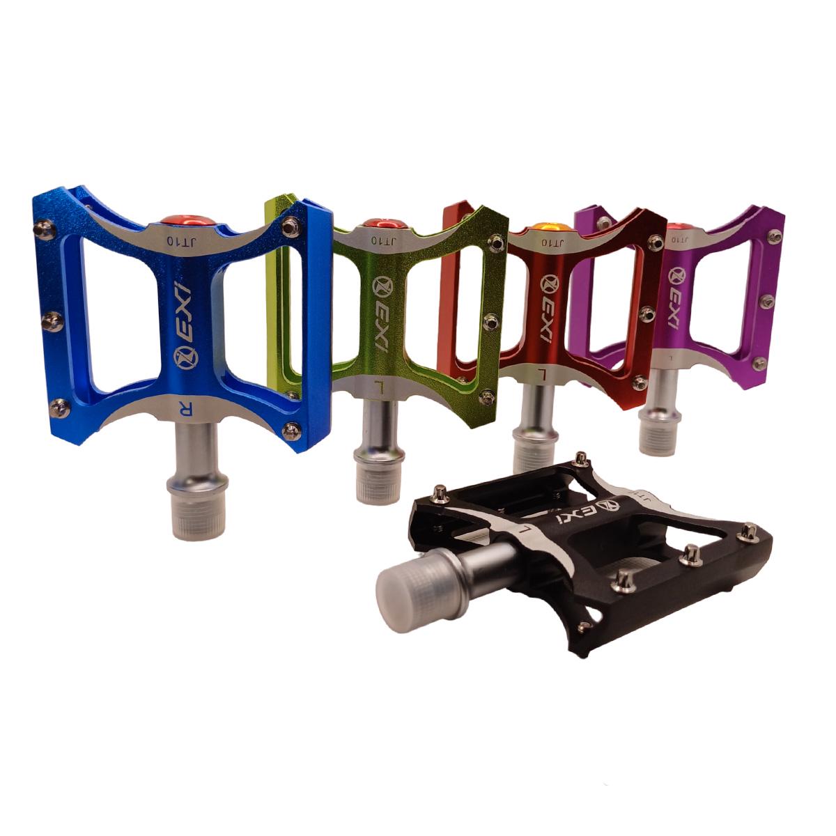 Педали велосипедные Exi JT10 алюминиевые на промышленных подшипниках Салатовый (EXI-JT10-4239) - фото 8