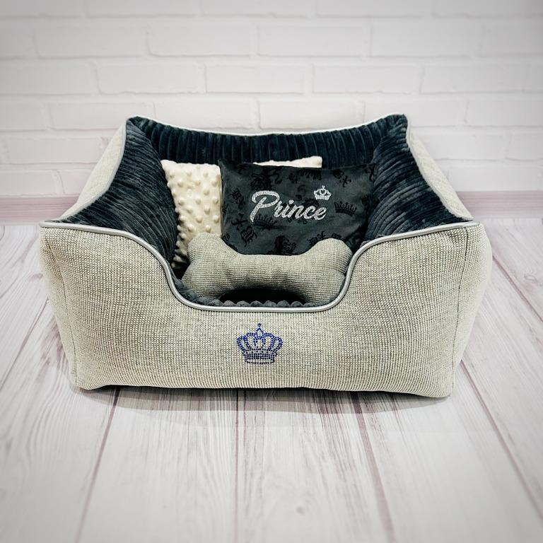 Лежанка для собак Amore mio Cane Бридж Prince до 4 кг 58х58х23 см (DB-0075) - фото 4 Лежанка для собак Amore mio Cane Бридж Prince до 4 кг 58х58х23 см (DB-0075) - фото 4