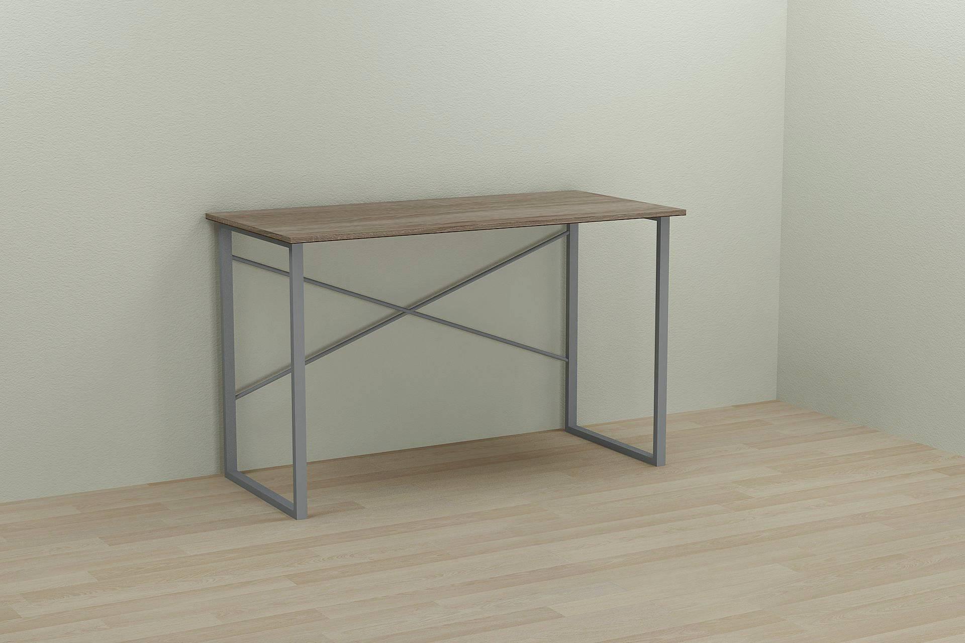 Письмовий стіл Ferrum-decor Дейв 75x120x60 см Сірий/ДСП Дуб Сонома Трюфель