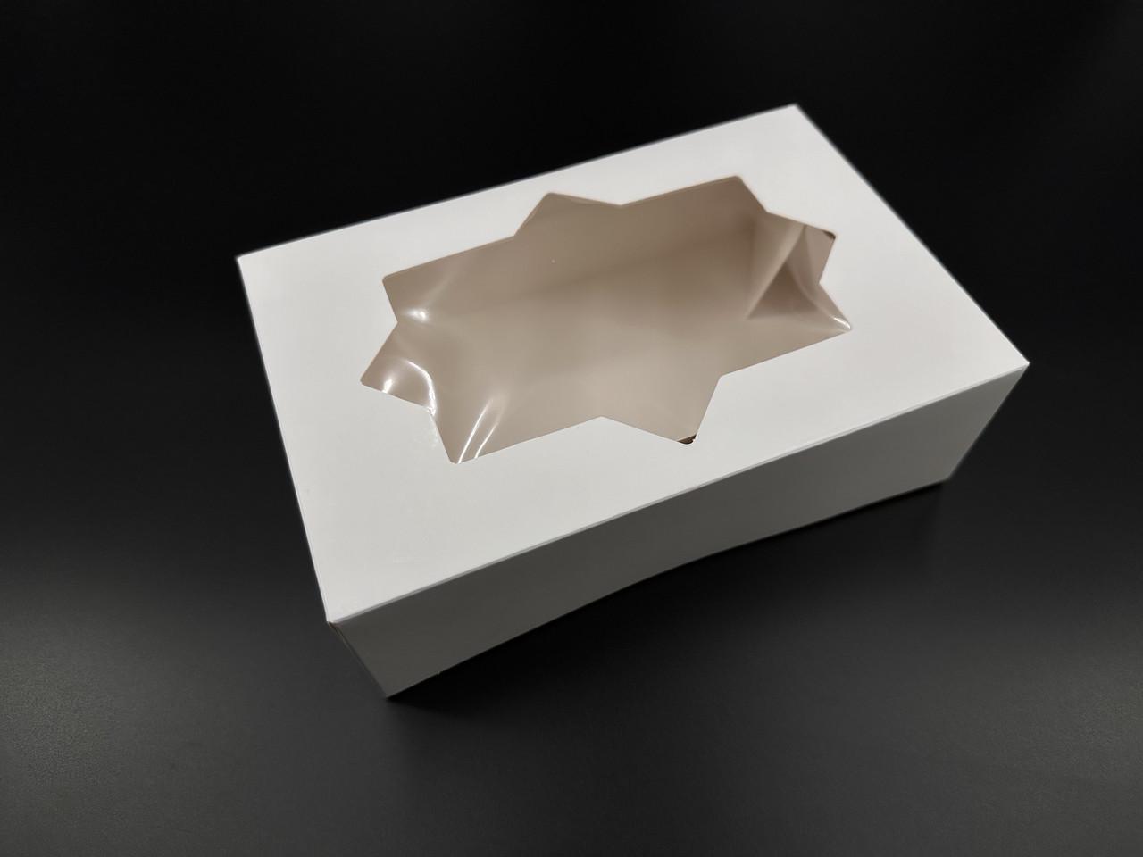 Коробка подарочная сборная с прозрачным окном картонная 22,5х14,5х7 см Белый (OA-63) - фото 3 Коробка подарочная сборная с прозрачным окном картонная 22,5х14,5х7 см Белый (OA-63) - фото 3