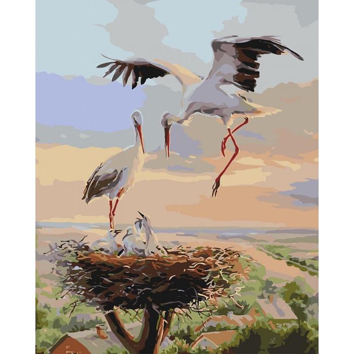 Картина по номерам Идейка Семейное гнездышко 40х50 см (KHO4142)