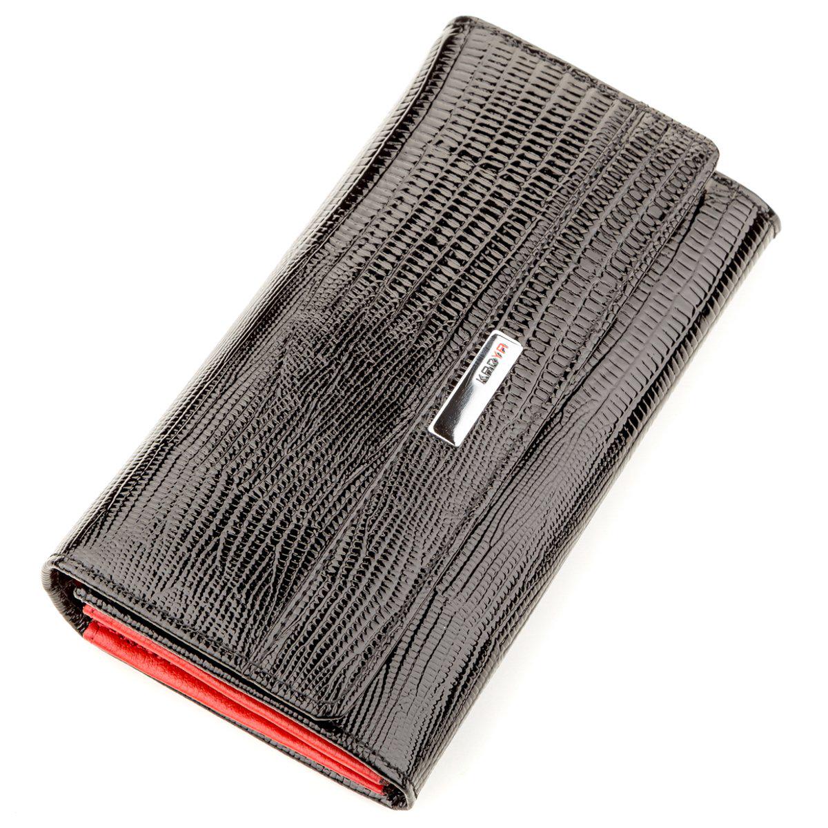 Кошелек женский Karya 17260 кожа Черный